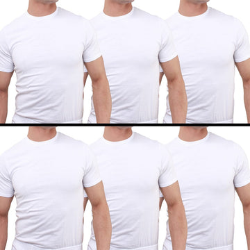 تيشيرت بدي نصف كم ورقبة دائرية رجالي أبيض من فورما